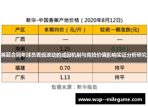 英超合同年球员表现波动的成因机制与竞技价值影响实证分析研究